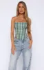 Let It Go Strapless Bustier Checkmate sold by White Fox Boutique
