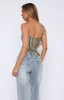 Let It Go Strapless Bustier Checkmate sold by White Fox Boutique