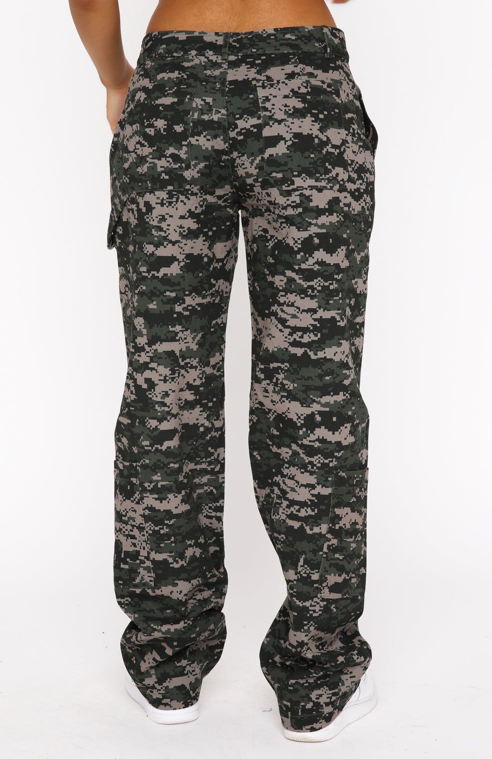 Out To Play Pants Khaki Digital Print sold by White Fox Boutique product image thumbnail 4