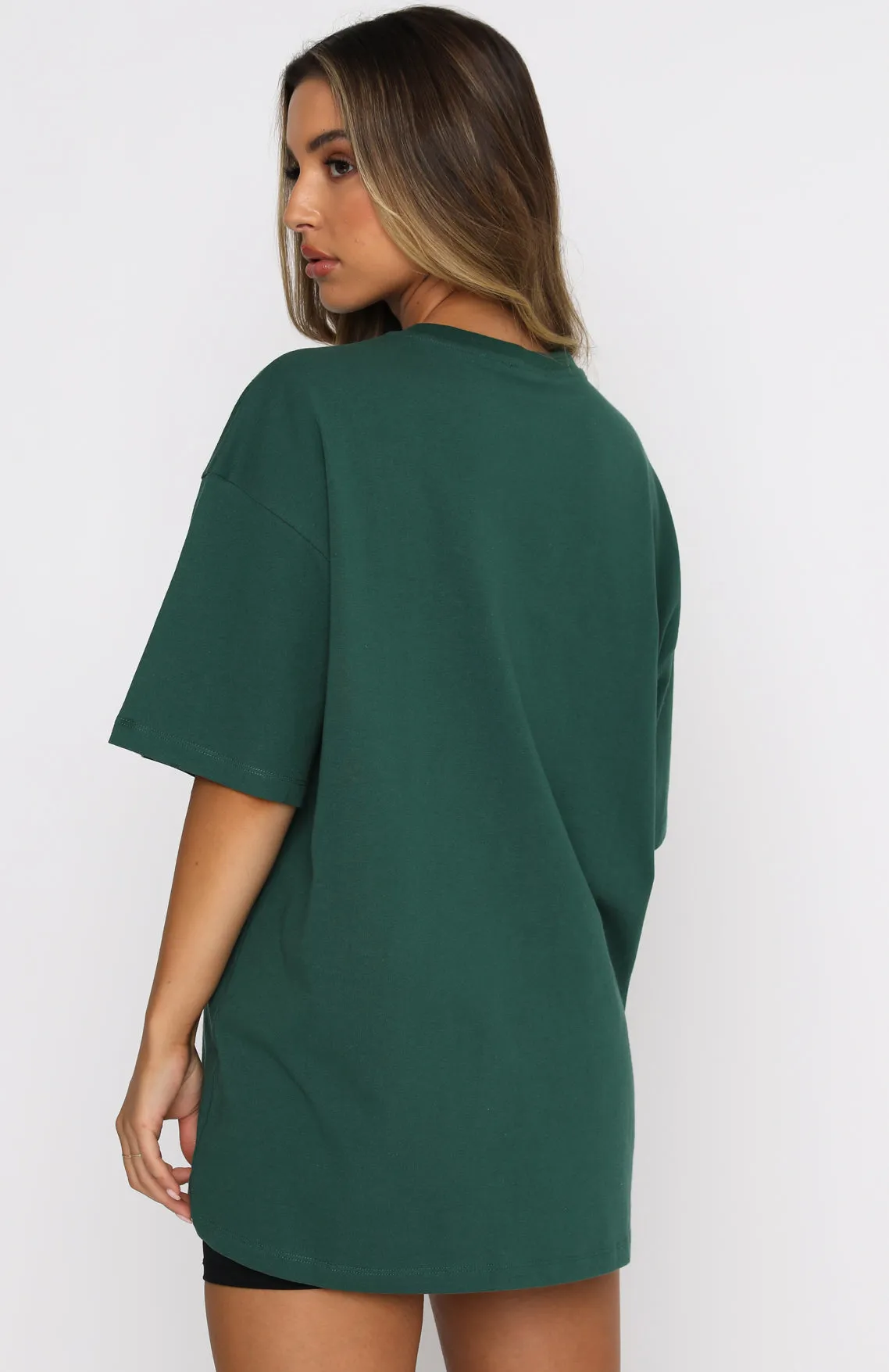 Varsity Tee Green sold by White Fox Boutique product image thumbnail 4