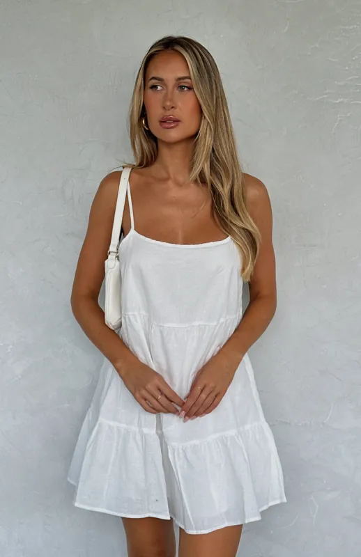 She's The Boss Mini Dress White sold by White Fox Boutique