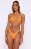 Golden Hour Bikini Top Bright Orange sold by White Fox Boutique