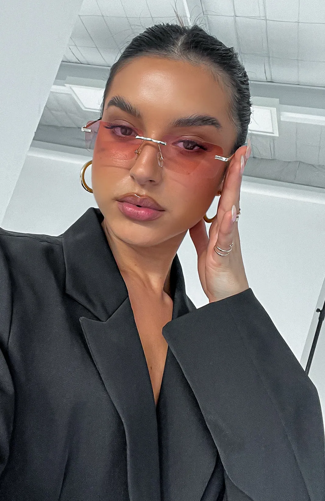 Mia Sunglasses Pink Fade sold by White Fox Boutique product image thumbnail 4