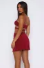 Glowed Up Mini Dress Berry sold by White Fox Boutique
