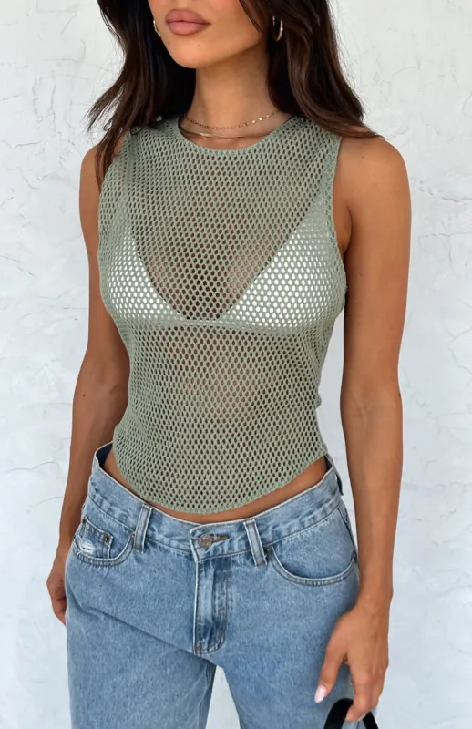 Fight For This Love Top Khaki sold by White Fox Boutique