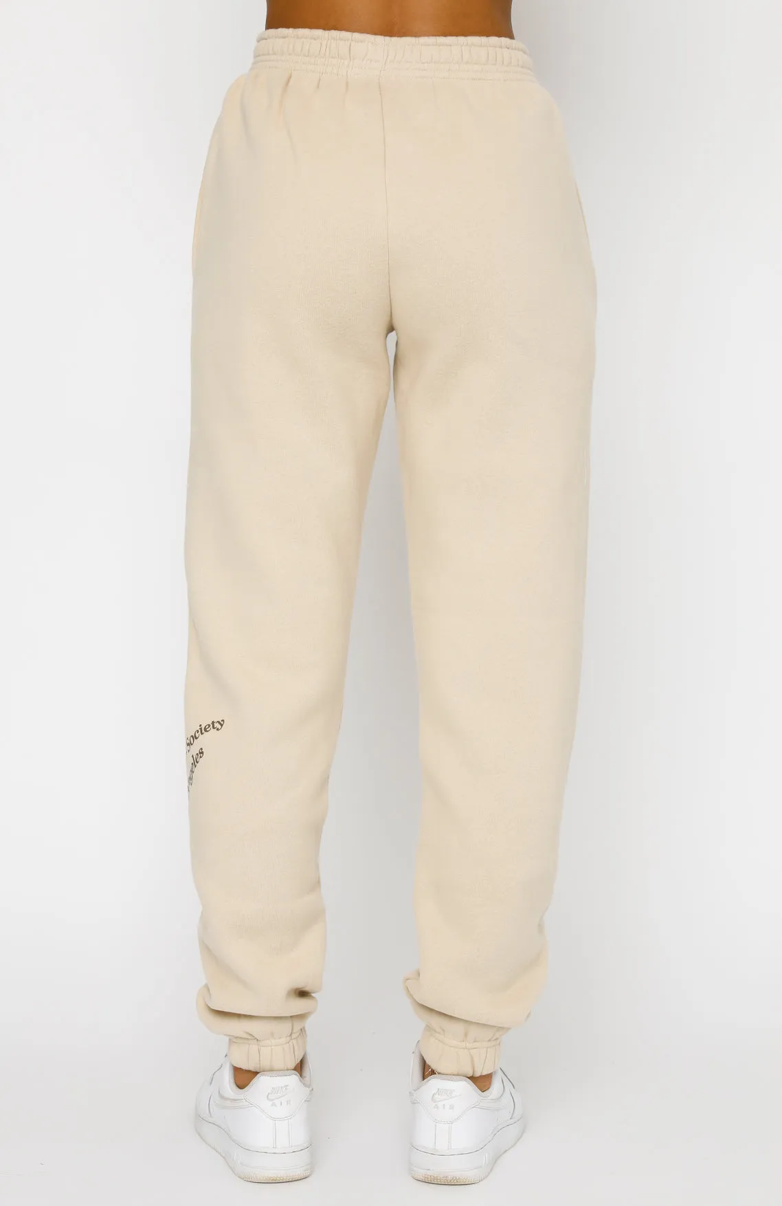 Can't Get Enough Sweatpants Sand sold by White Fox Boutique product image thumbnail 4