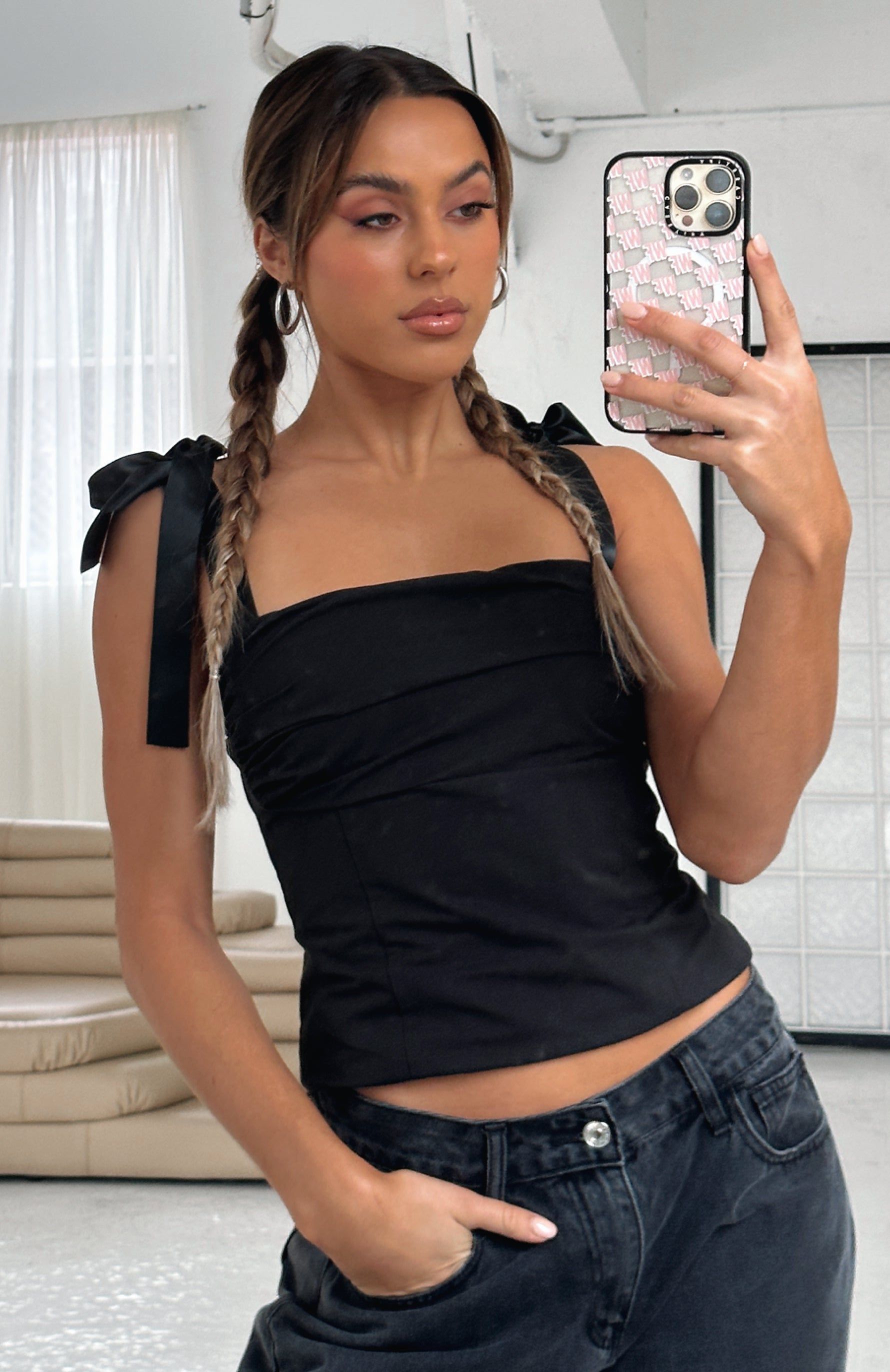 Queen Bee Top Black sold by White Fox Boutique product image thumbnail 5
