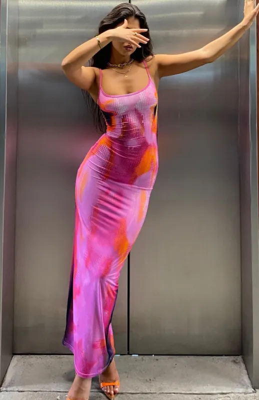 Feeling The Heat Maxi Dress Mars sold by White Fox Boutique