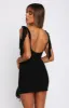Don't Tell Me Now Mini Dress Black sold by White Fox Boutique