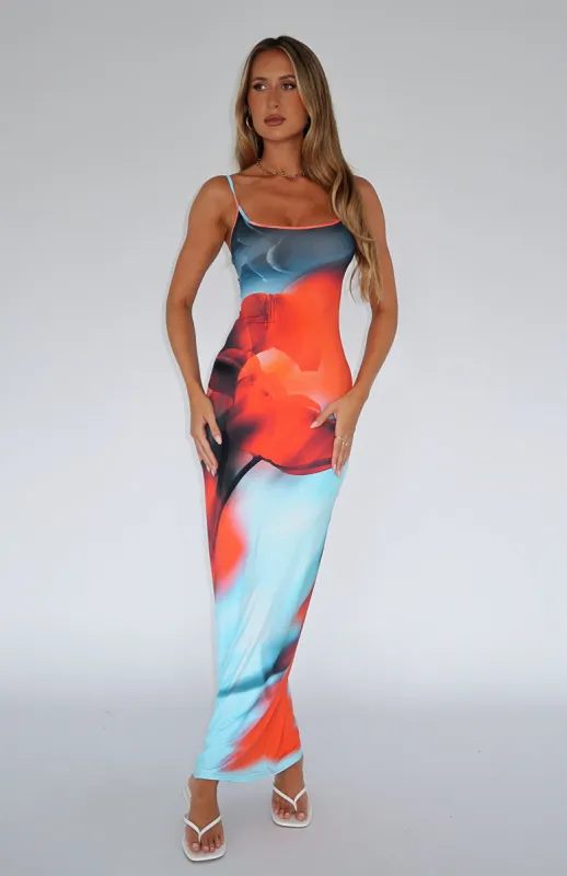 Feeling The Heat Maxi Dress Imperial Sapphire sold by White Fox Boutique