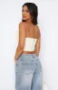 Chase A Feeling Strapless Bustier Cream sold by White Fox Boutique