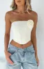 Chase A Feeling Strapless Bustier Cream sold by White Fox Boutique