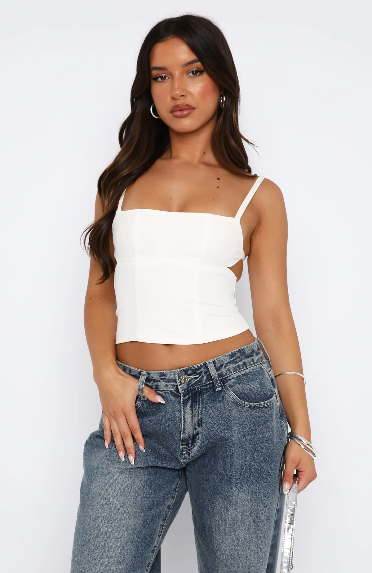 My Fierce Heart Bustier White sold by White Fox Boutique product image thumbnail 2