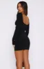 Make It Rain Long Sleeve Mini Dress Black sold by White Fox Boutique