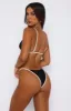 Take Notice Bikini Top Black/White sold by White Fox Boutique