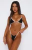 Take Notice Bikini Top Black/White sold by White Fox Boutique