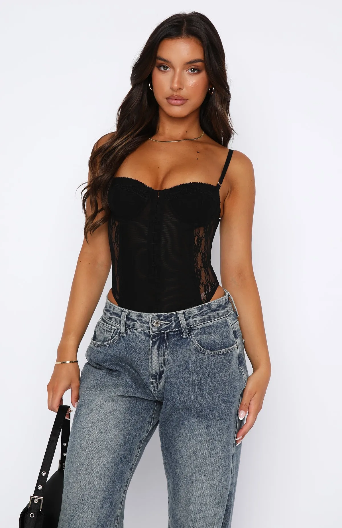 Now You're Gone Bodysuit Black sold by White Fox Boutique product image thumbnail 4