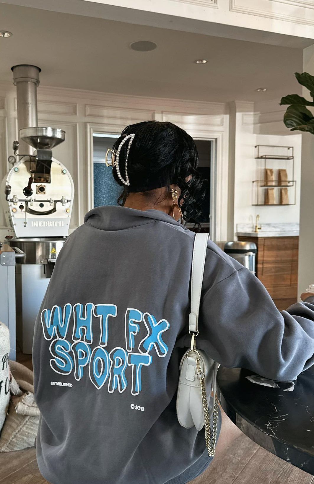 Sport Series Zip Front Sweater Charcoal sold by White Fox Boutique product image thumbnail 6