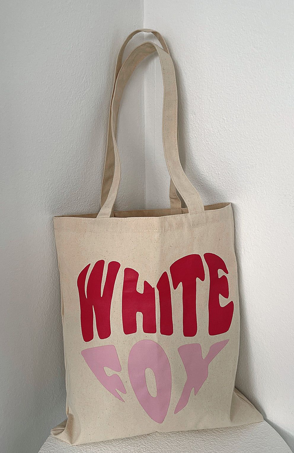 Heart Eyes Tote Bag Cream sold by White Fox Boutique product image thumbnail 3