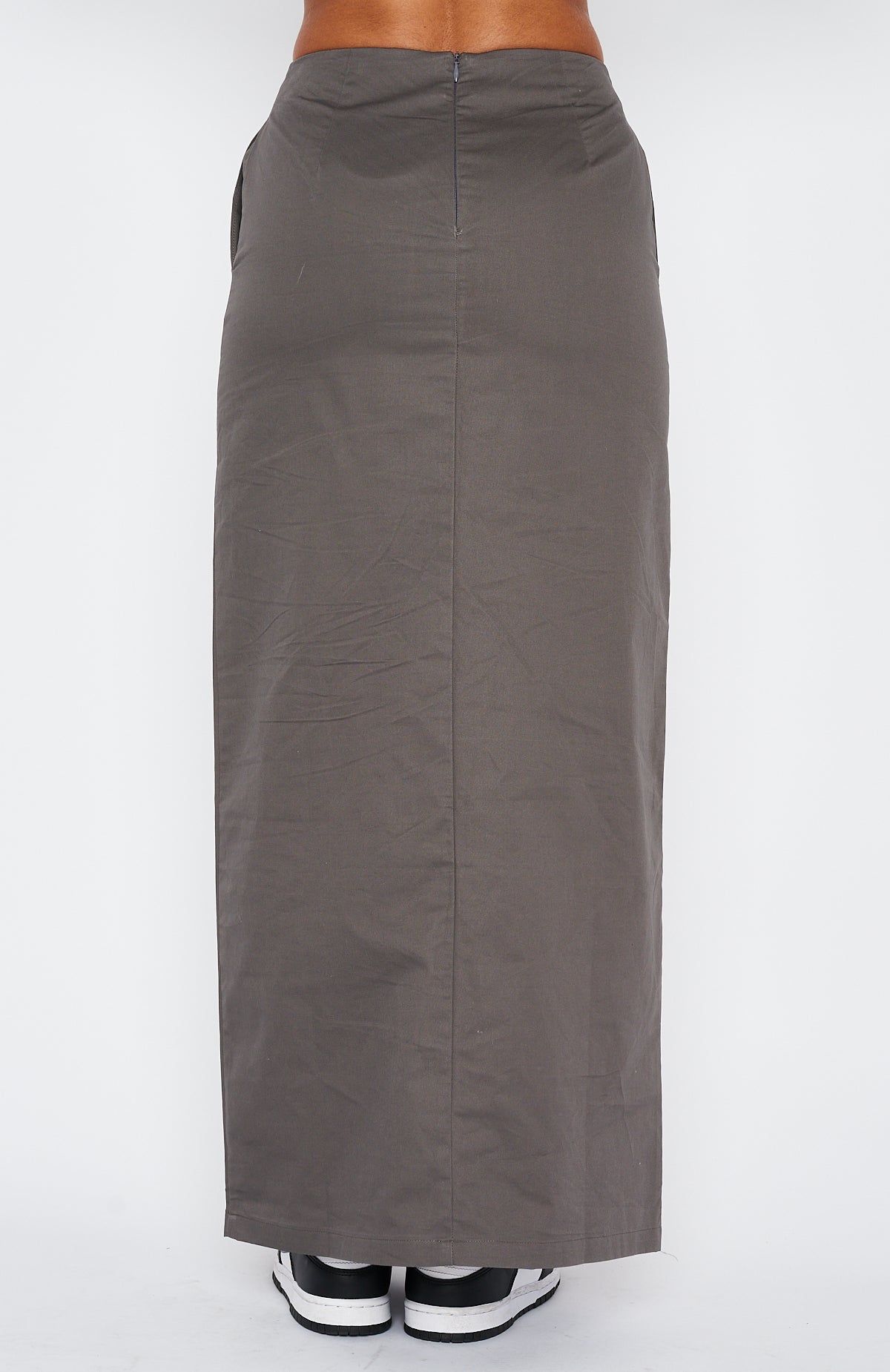 Street Style Maxi Skirt Charcoal sold by White Fox Boutique product image thumbnail 5