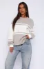 Moving Forward Oversized Sweater Moon sold by White Fox Boutique