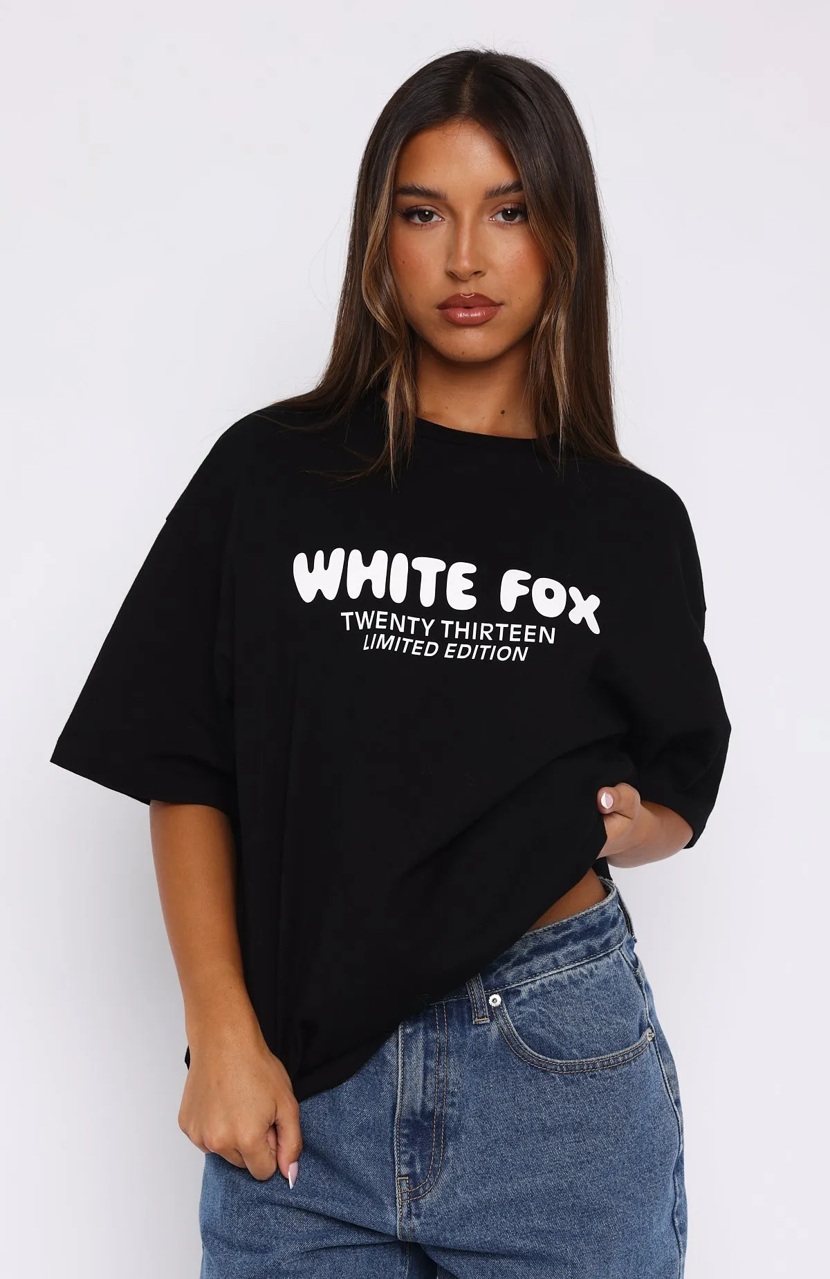 Looking For More Oversized Tee Black sold by White Fox Boutique product image thumbnail 2