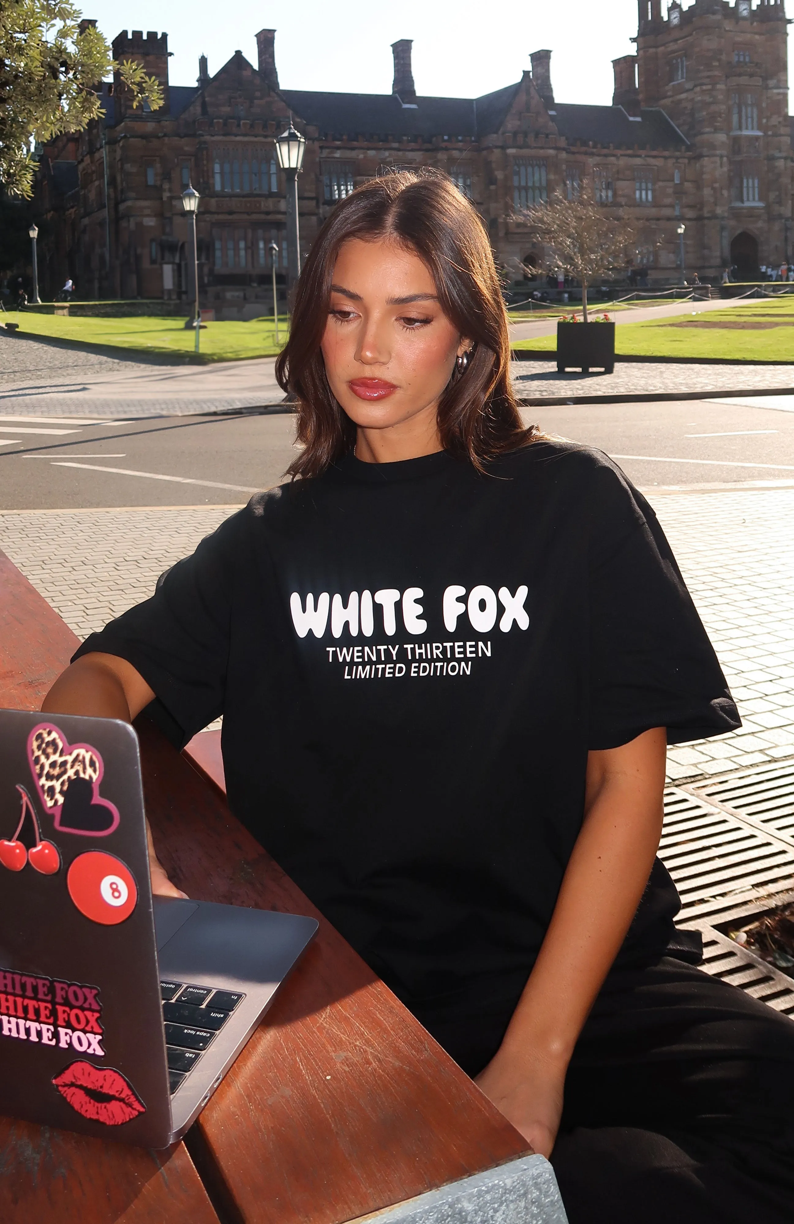 Looking For More Oversized Tee Black sold by White Fox Boutique