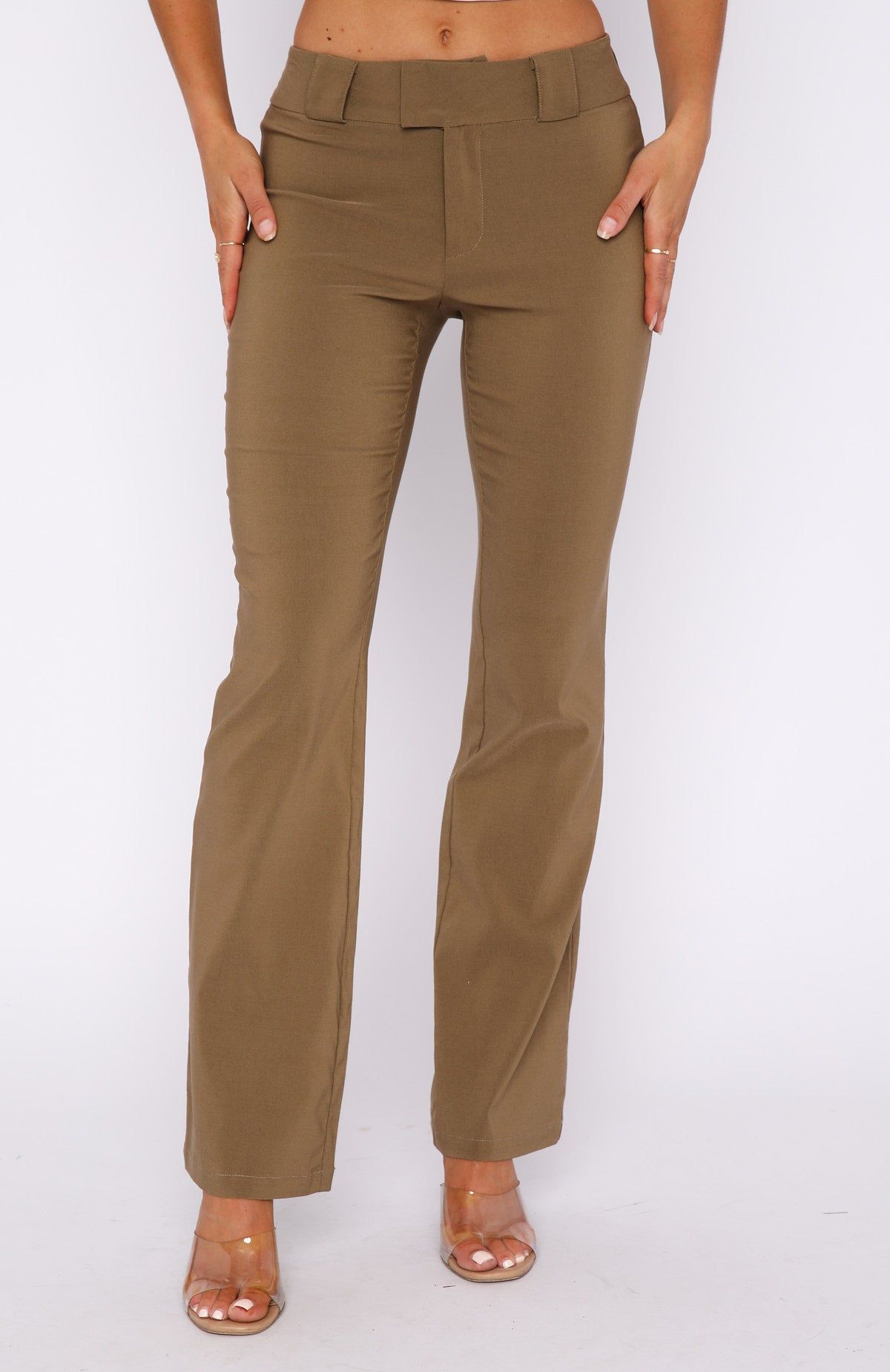 Don't Forget Me Pants Mocha sold by White Fox Boutique product image thumbnail 2