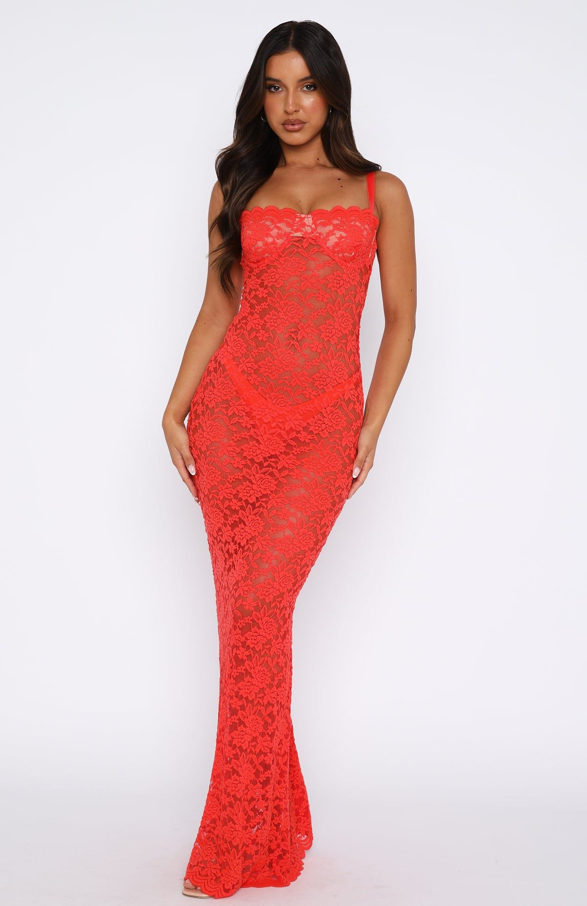 All My Life Lace Maxi Dress Burnt Orange sold by White Fox Boutique product image thumbnail 2