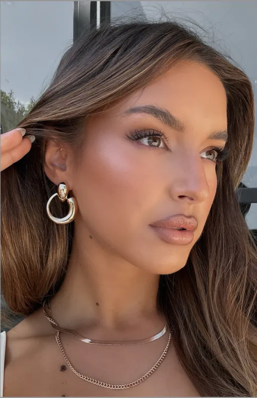 Ava Statement Earrings Gold sold by White Fox Boutique