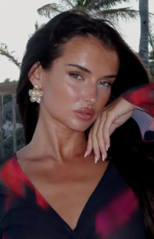 Dolce Vita Stud Earrings Gold sold by White Fox Boutique