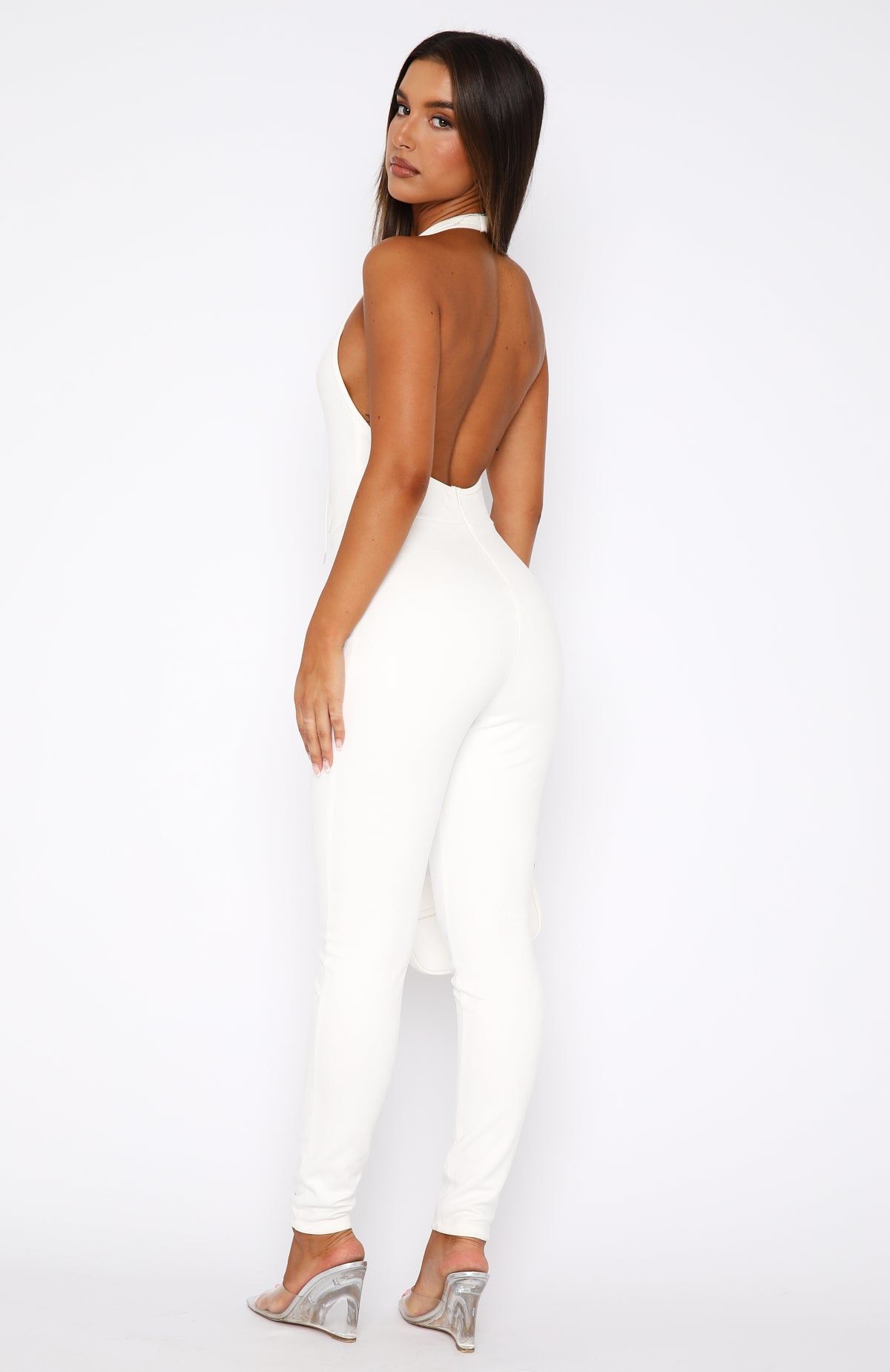 Always Be My Baby Jumpsuit White sold by White Fox Boutique product image thumbnail 4