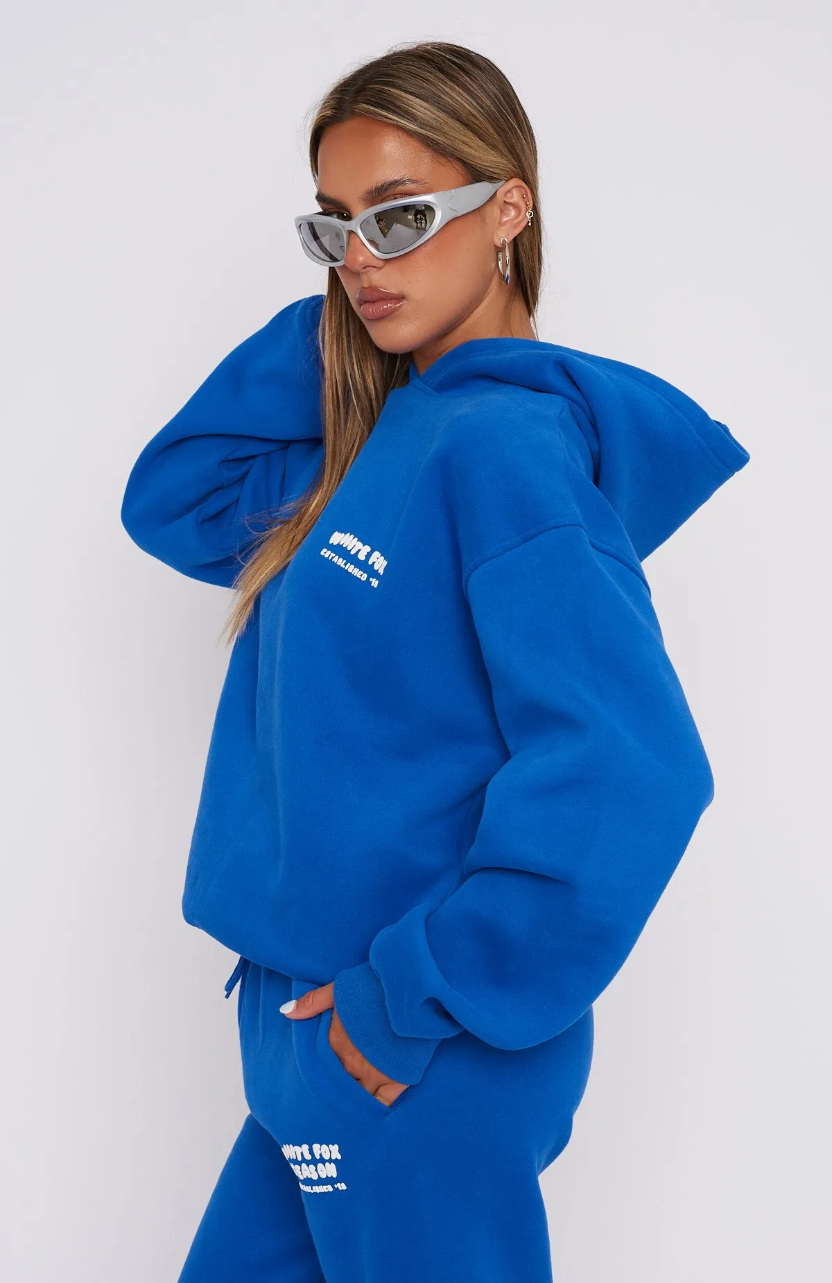 The Main Season Oversized Hoodie Electric Blue sold by White Fox Boutique product image thumbnail 3
