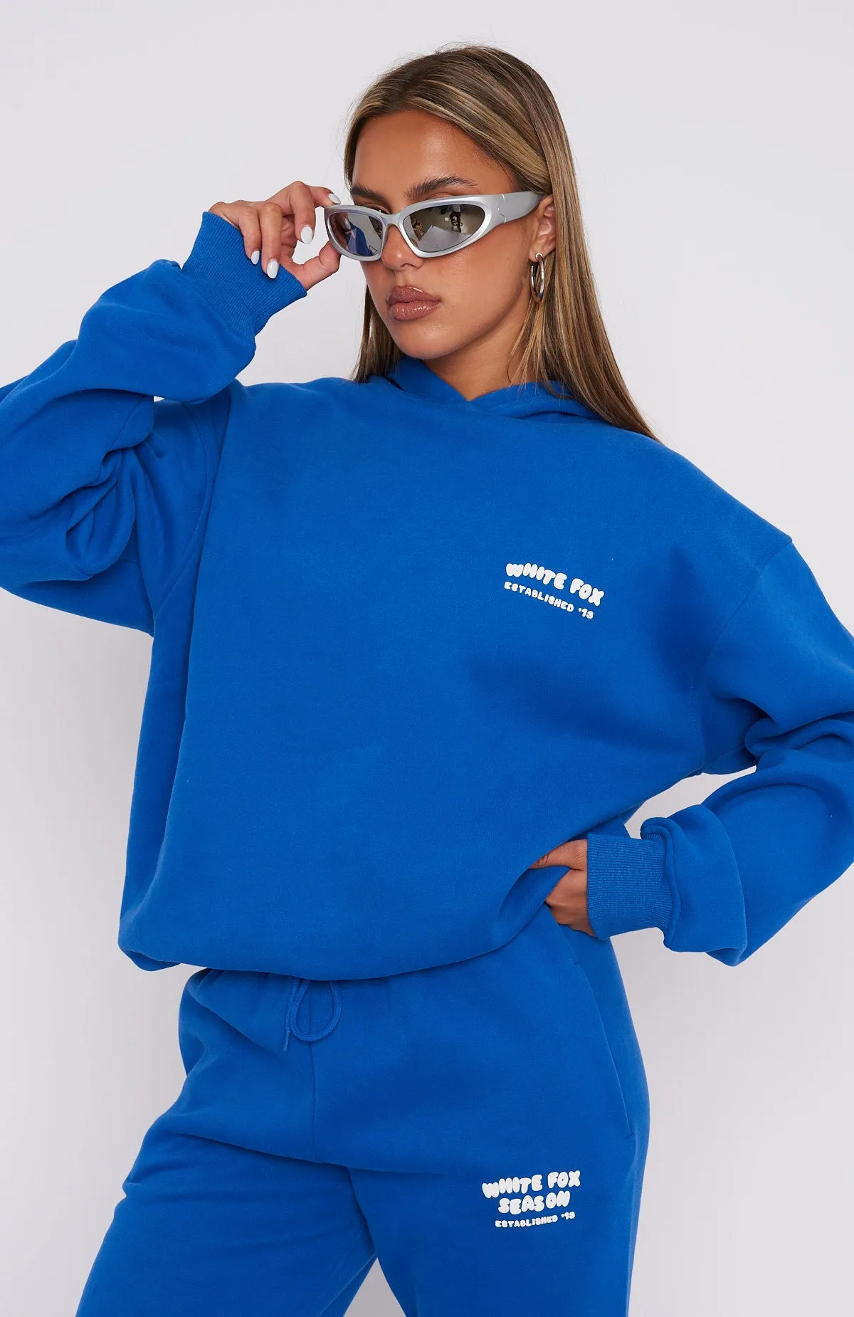 The Main Season Oversized Hoodie Electric Blue sold by White Fox Boutique product image thumbnail 2