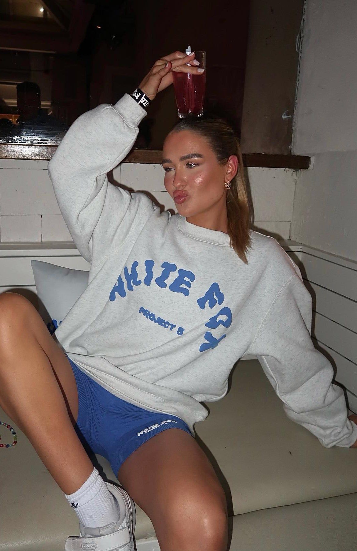 Project 5 Oversized Sweater Gravity Grey sold by White Fox Boutique