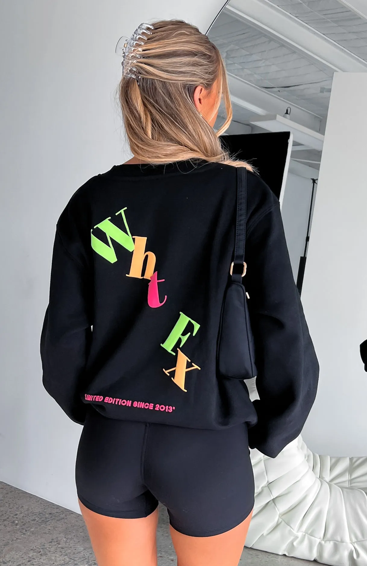 Stand Your Ground Oversized Sweater Black sold by White Fox Boutique