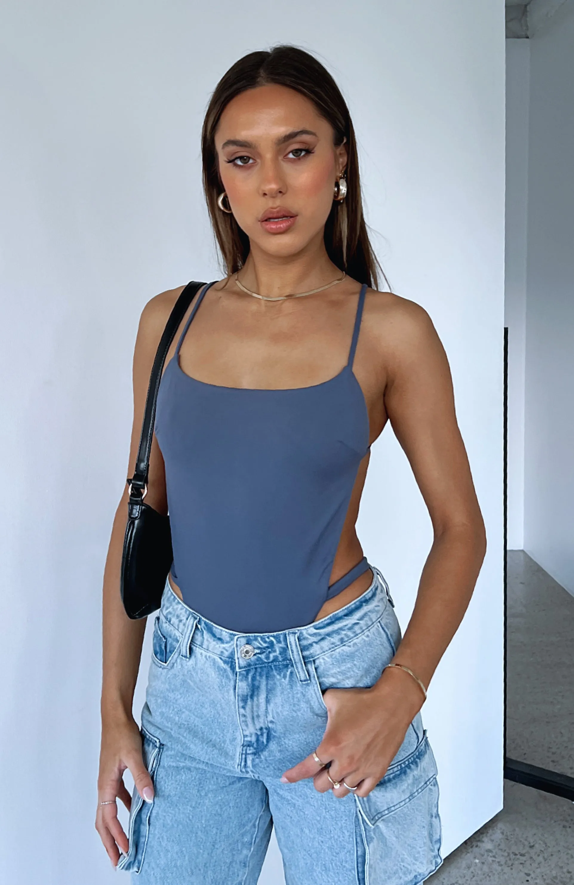 Start Dreaming Bodysuit Steel sold by White Fox Boutique