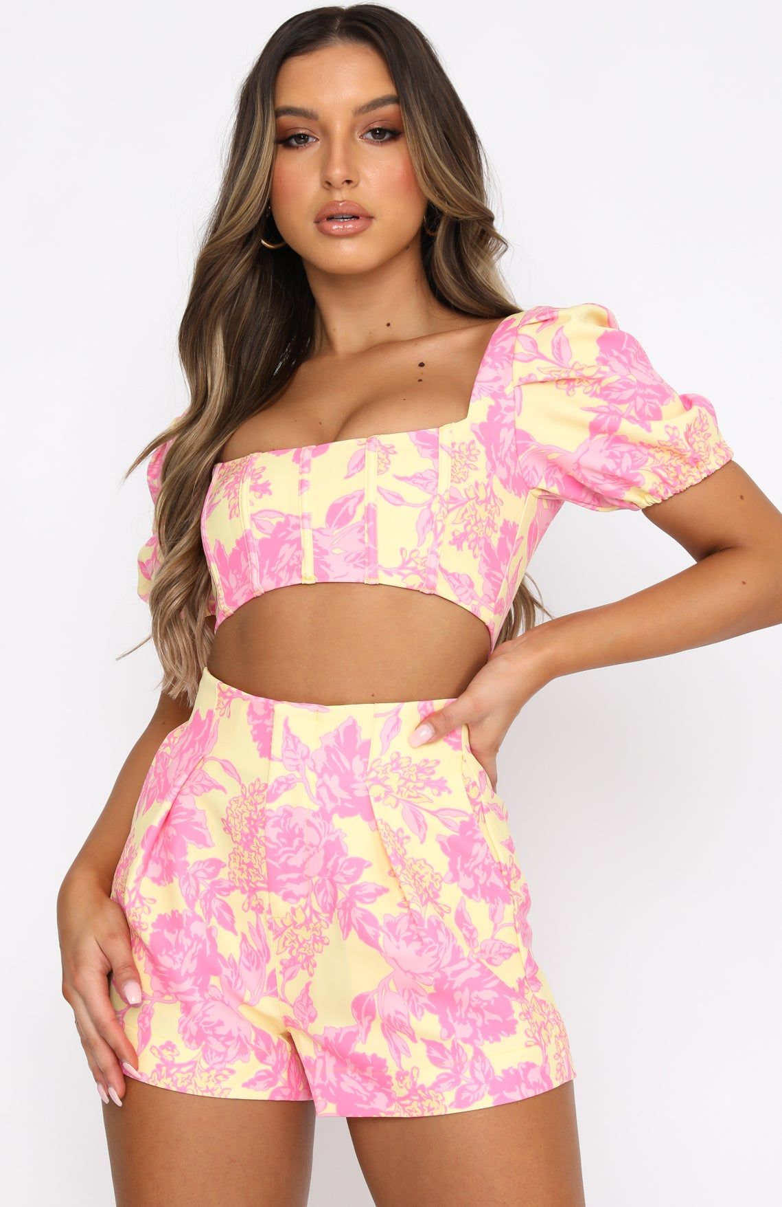 Moment To Remember Crop Summer Blossom sold by White Fox Boutique product image thumbnail 2