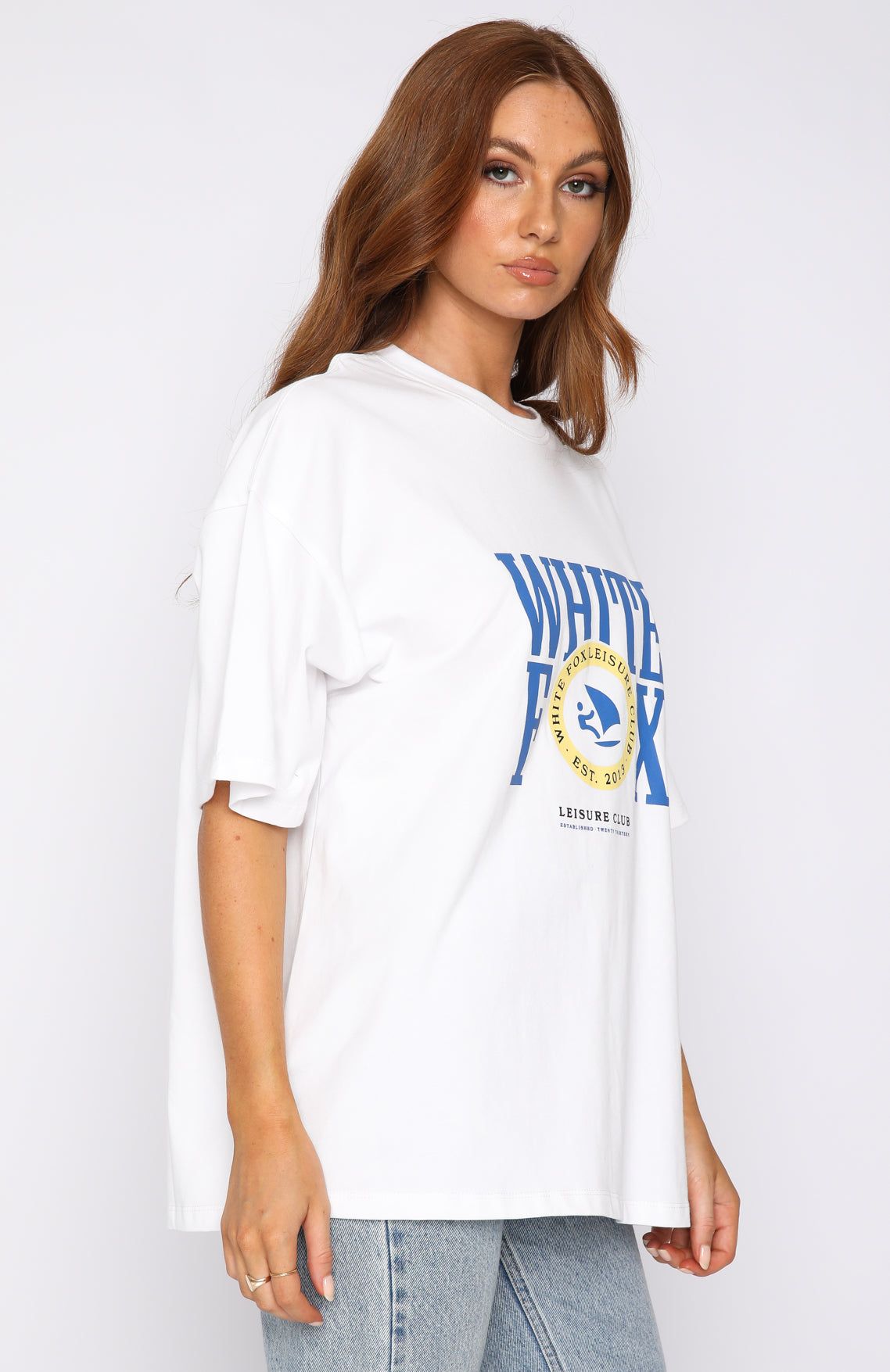Team Player Oversized Tee White sold by White Fox Boutique product image thumbnail 3
