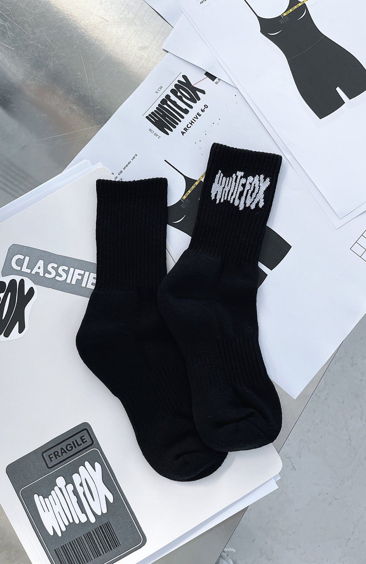 Archive 6.0 Socks Black sold by White Fox Boutique product image thumbnail 4
