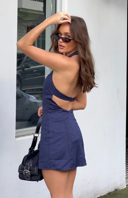 Bold Hearts Mini Dress Navy sold by White Fox Boutique