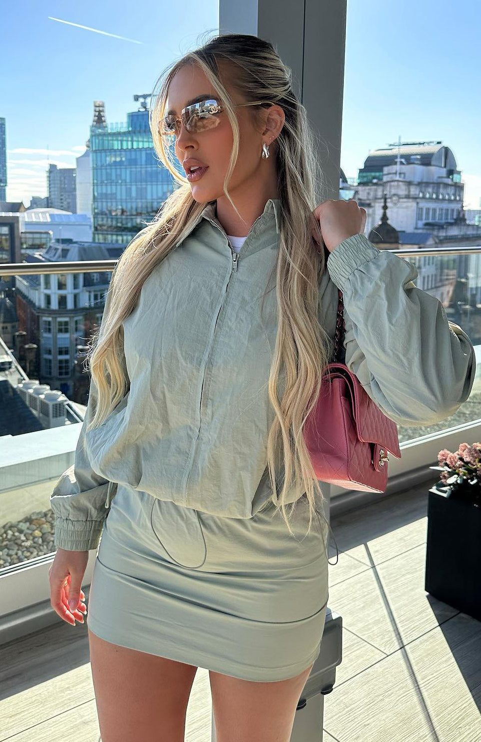 Off Duty Jacket Sage sold by White Fox Boutique