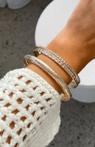 Ozzie Bracelet Set Gold sold by White Fox Boutique