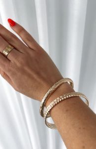 Ozzie Bracelet Set Gold sold by White Fox Boutique