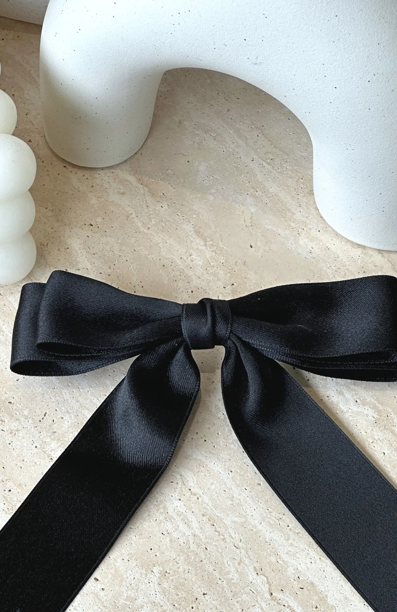 Sweet Serenity Bow Hair Clip Black sold by White Fox Boutique product image thumbnail 2