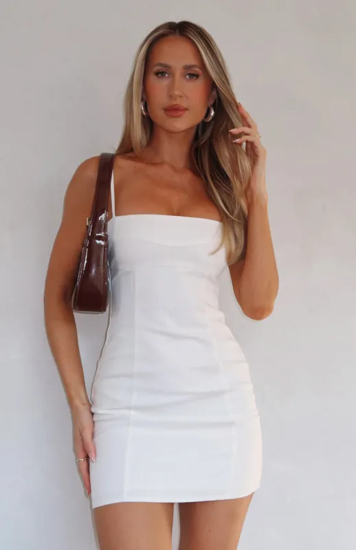 Stereotypical Mini Dress White sold by White Fox Boutique