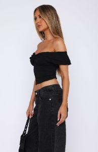 Once Upon A Time Top Black sold by White Fox Boutique