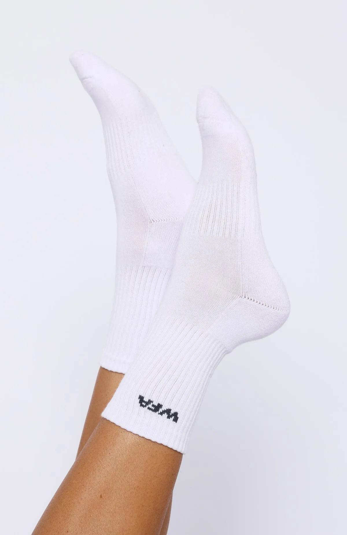 WFA Socks White/Charcoal sold by White Fox Boutique product image thumbnail 3
