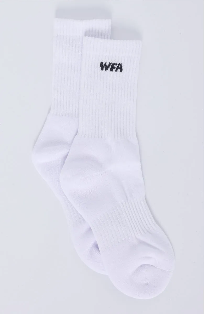 WFA Socks White/Charcoal sold by White Fox Boutique product image thumbnail 2