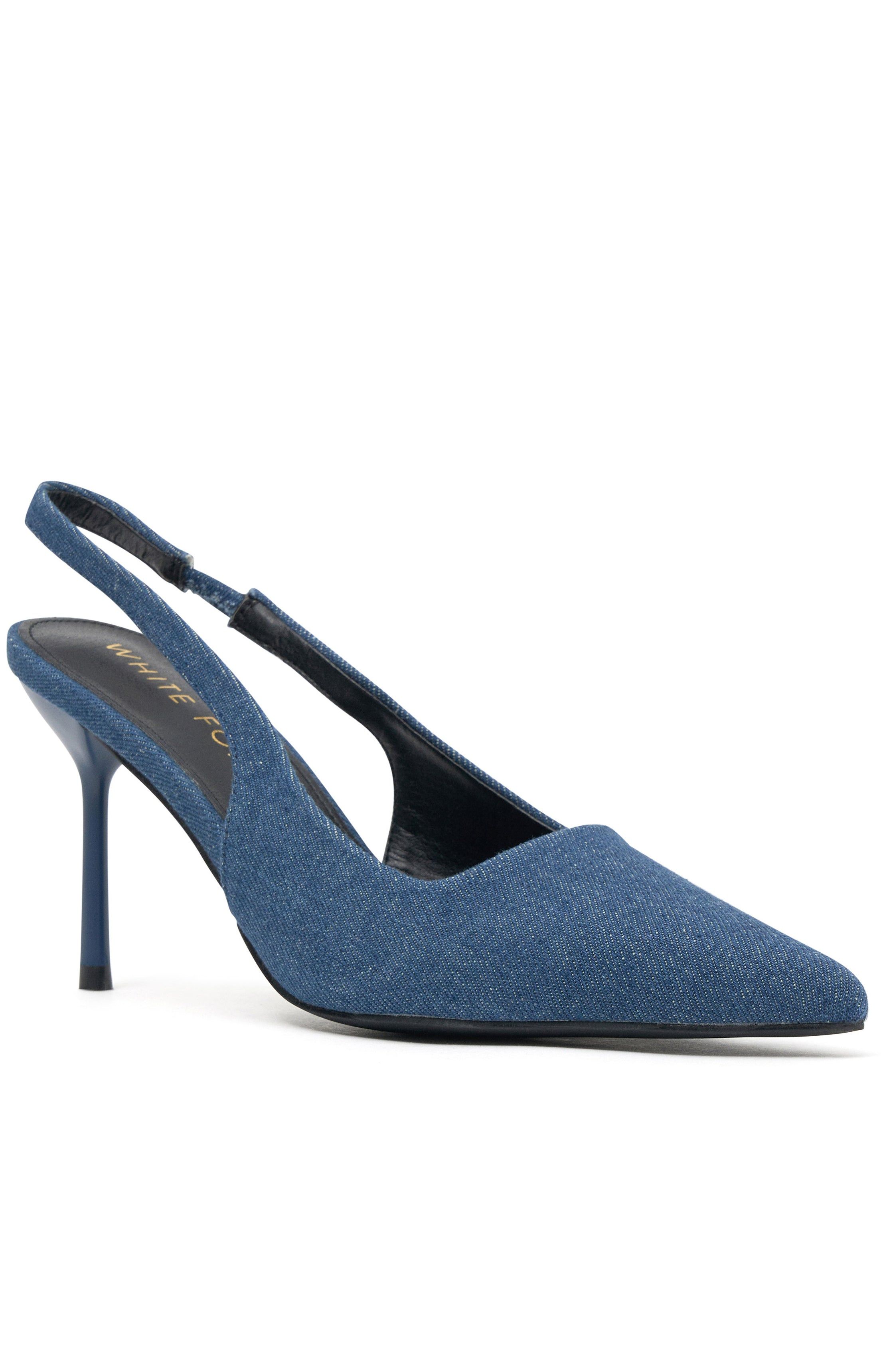 Cooper Slingback Heels Denim sold by White Fox Boutique product image thumbnail 3